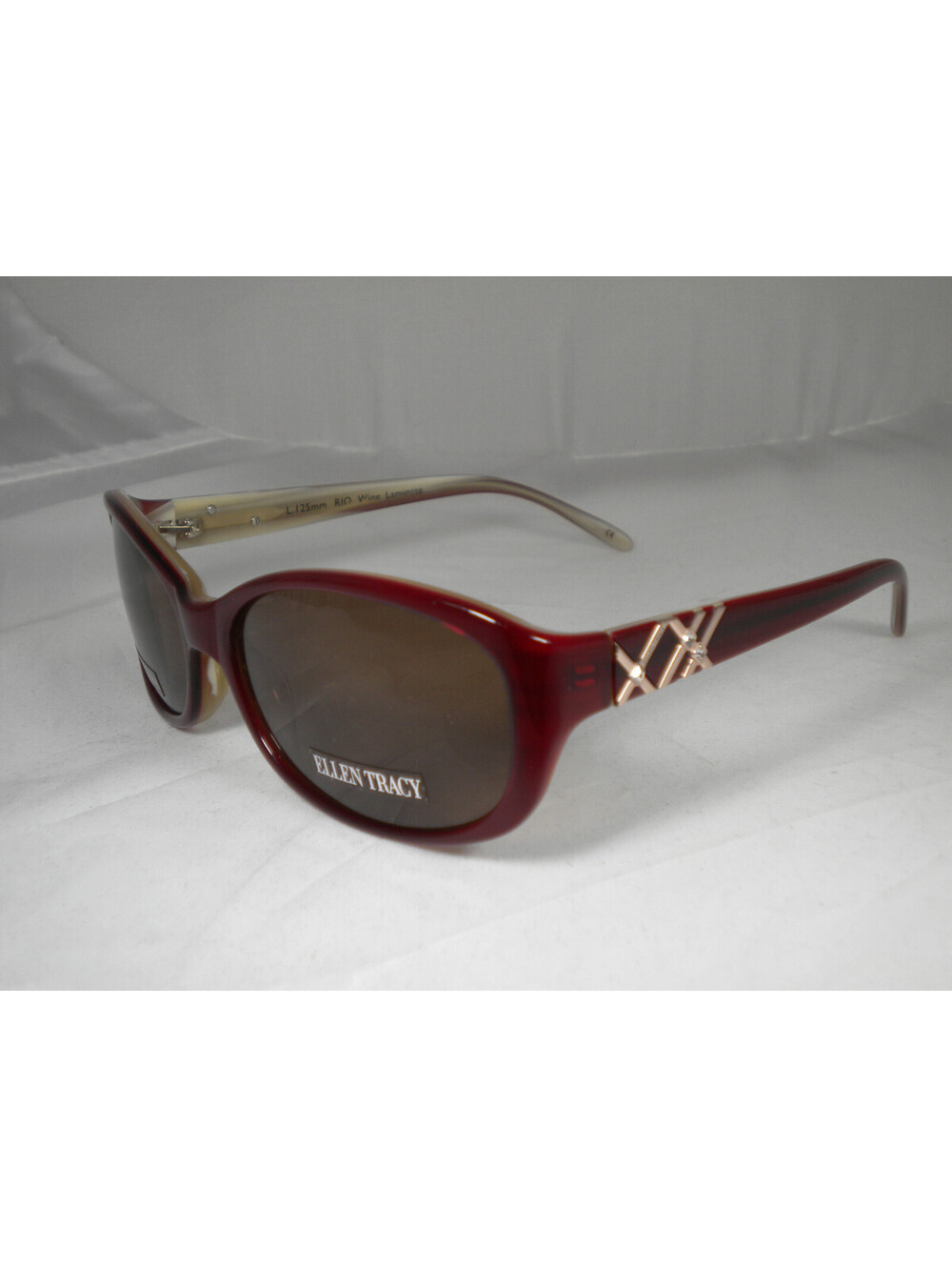 Ellen Tracy Women's Sunglasses Rio Wine Laminate